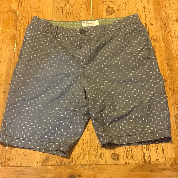 Original Penguin Blue Patterned Men Shorts - Picture 1 of 5